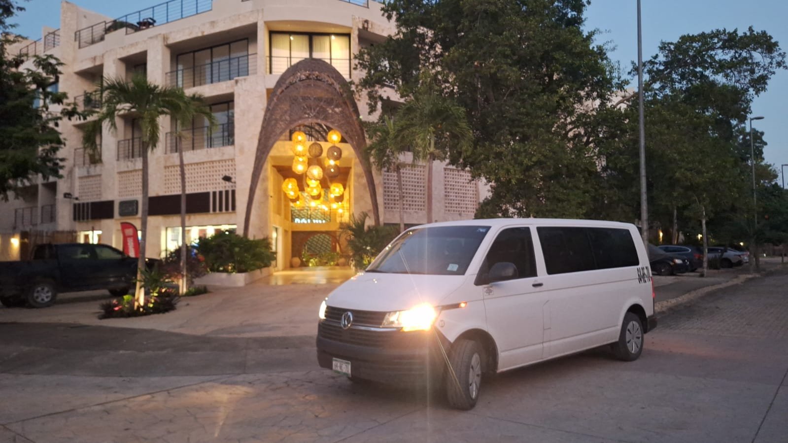 TTC Volkswagen Transporter providing private transportation in Tulum Downtown