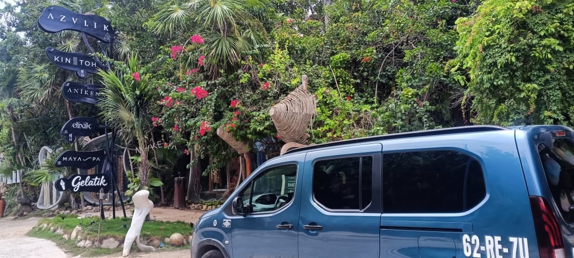 TTC private transfer vehicle in the Tulum Hotel Zone