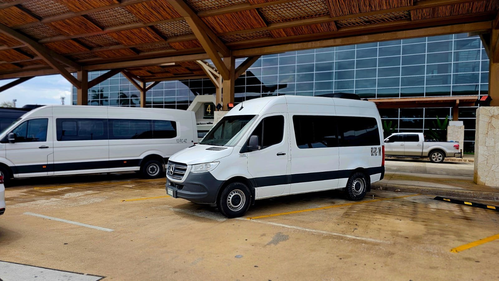 TTC Mercedes-Benz Sprinter at Tulum International Airport for long-distance private transfers