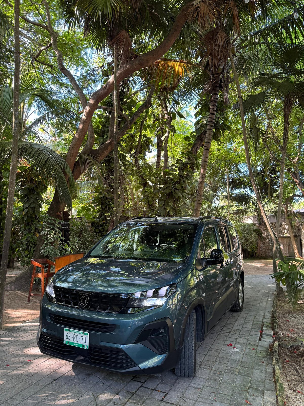 TTC private transfer vehicle at a tropical hotel in the Riviera Maya