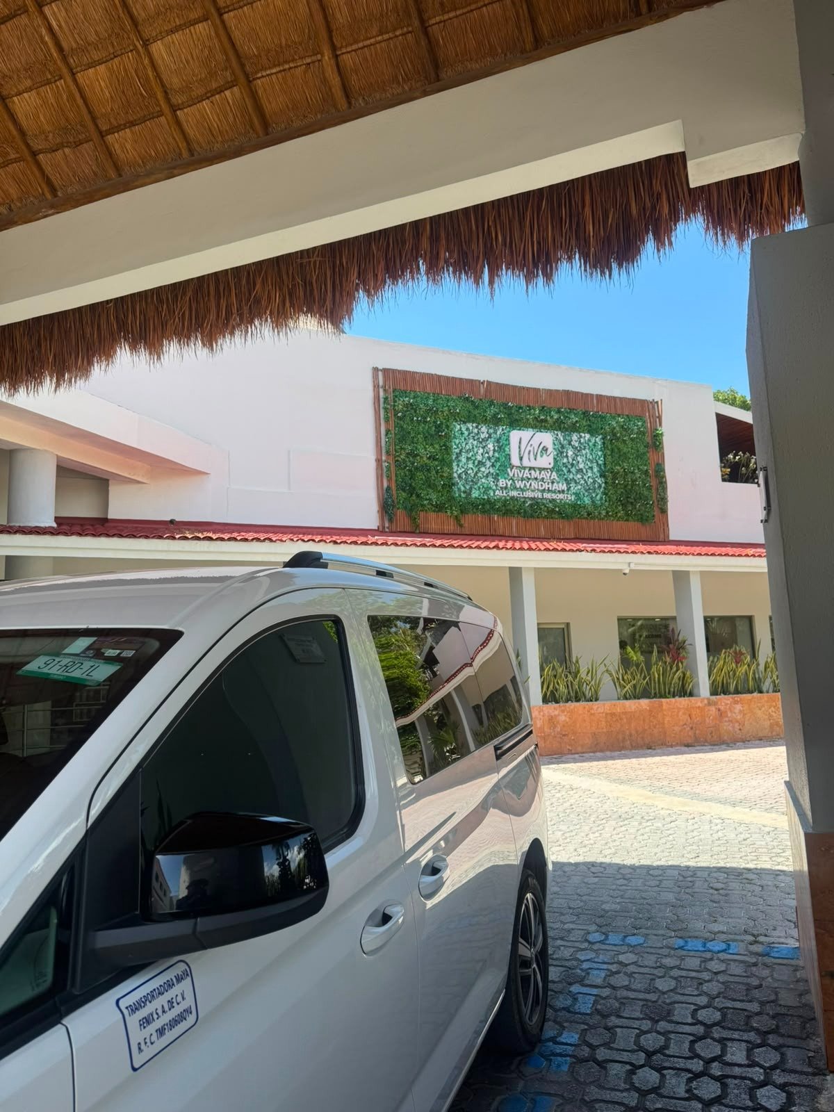 TTC Volkswagen Caddy providing private transportation at a Playa del Carmen resort